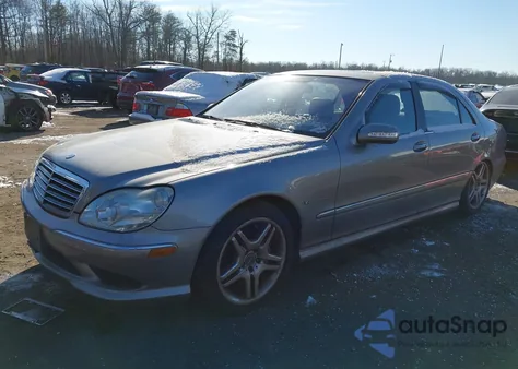 2003 Mercedes-Benz S 55 Amg из США, поврежденный, VIN WDBNG74J63A339596